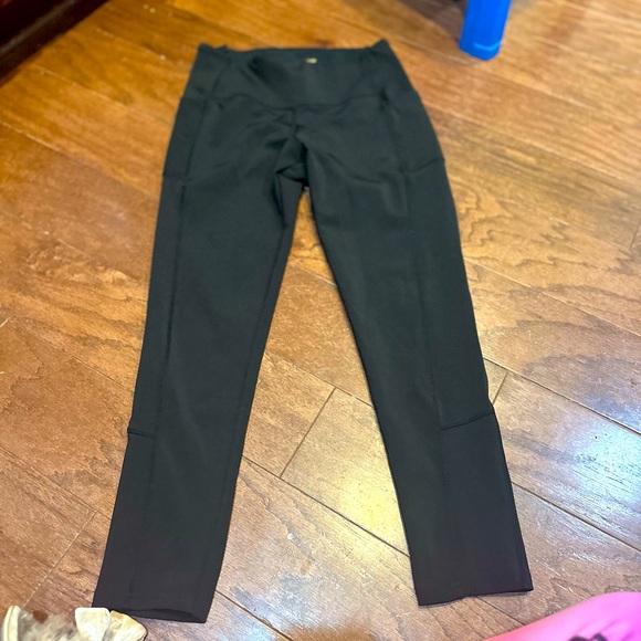 Marissa Olivia Black Wide Waist leggings Size Medium - Picture 1 of 3